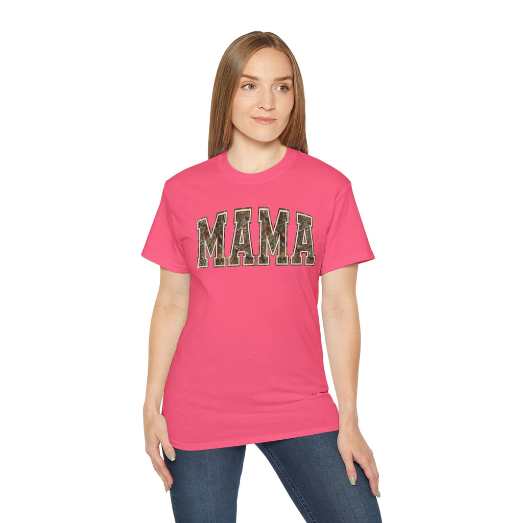 Mama Camo T-Shirt — Rustic Camouflage 'MAMA' Tee for Moms, Mother's Day Gift
