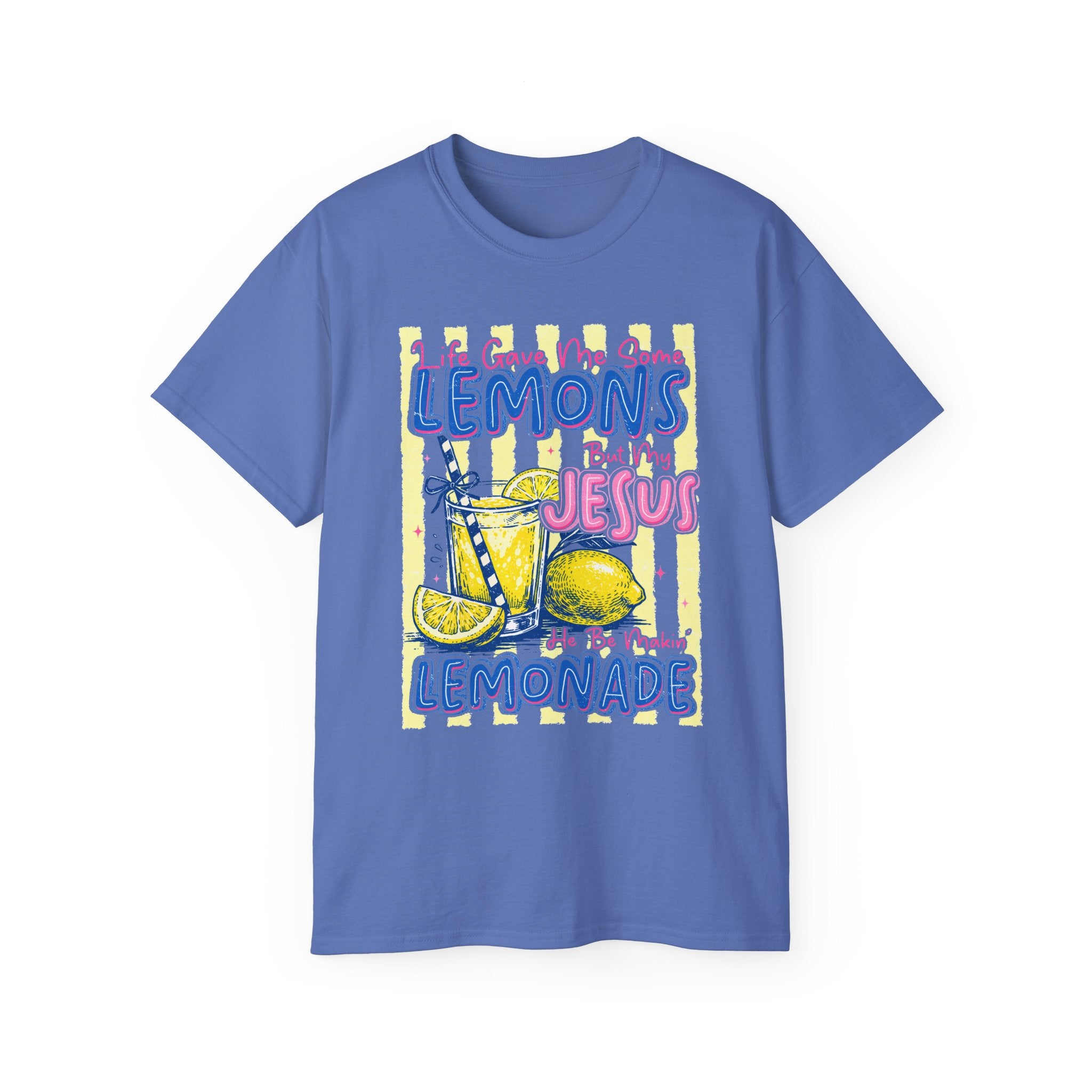 Lemons into Lemonade Christian Tee — "He Turned My Lemons Into Lemonade" Graphic T-Shirt