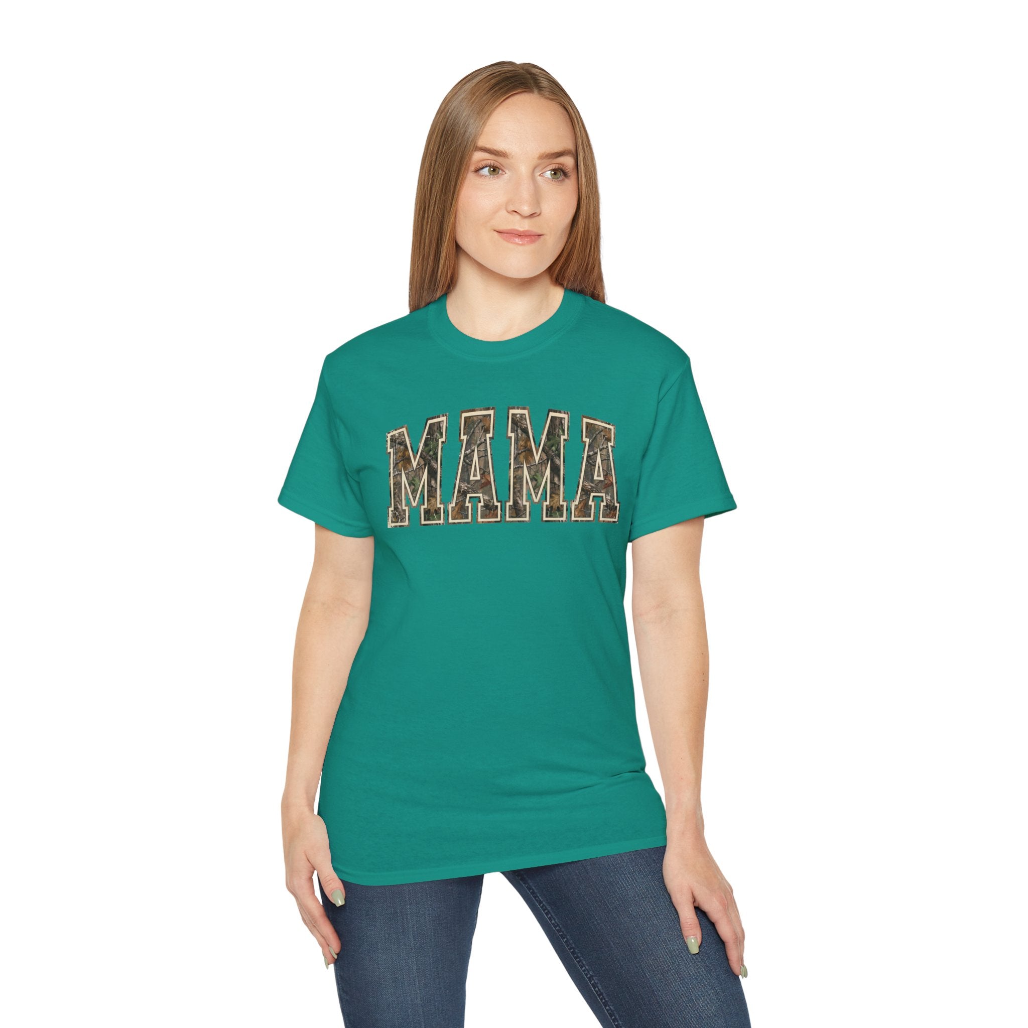 Mama Camo T-Shirt — Rustic Camouflage 'MAMA' Tee for Moms, Mother's Day Gift