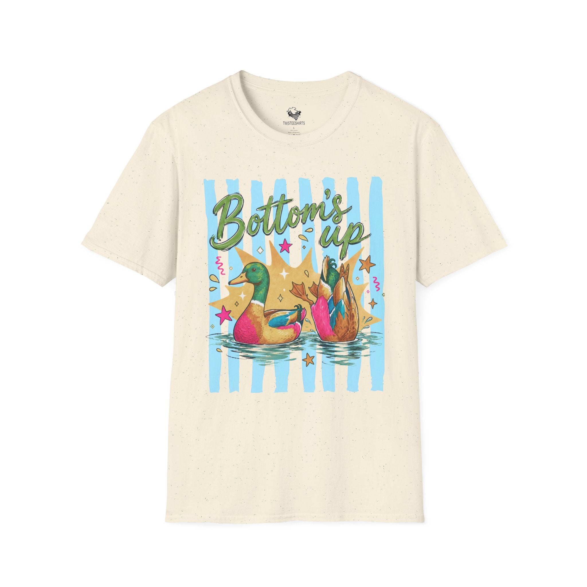 Bottom's Up Duck T-Shirt — Cute Retro Duck Graphic Tee