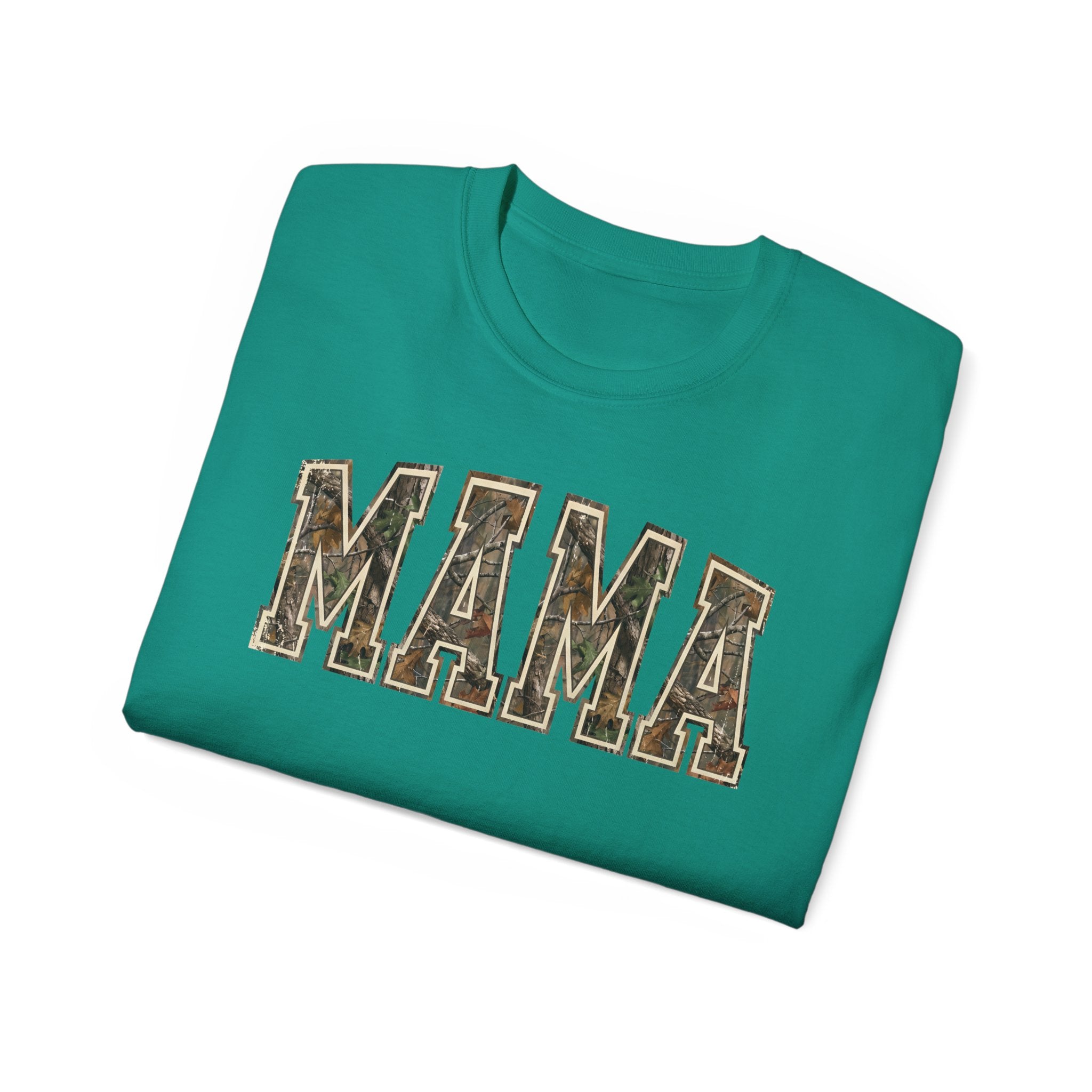 Mama Camo T-Shirt — Rustic Camouflage 'MAMA' Tee for Moms, Mother's Day Gift