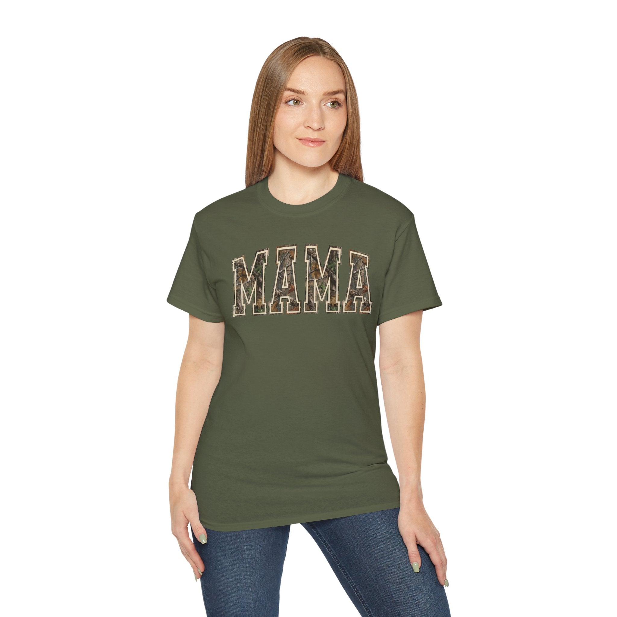 Mama Camo T-Shirt — Rustic Camouflage 'MAMA' Tee for Moms, Mother's Day Gift