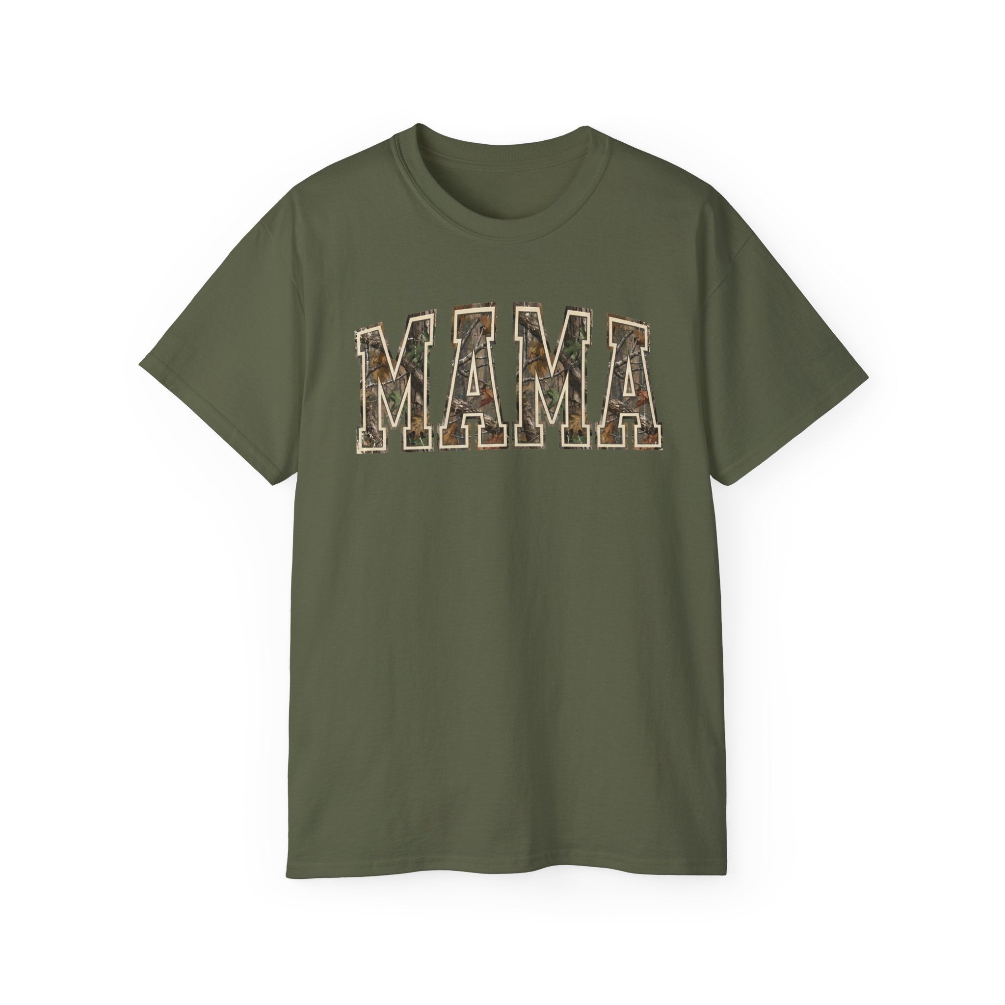 Mama Camo T-Shirt — Rustic Camouflage 'MAMA' Tee for Moms, Mother's Day Gift