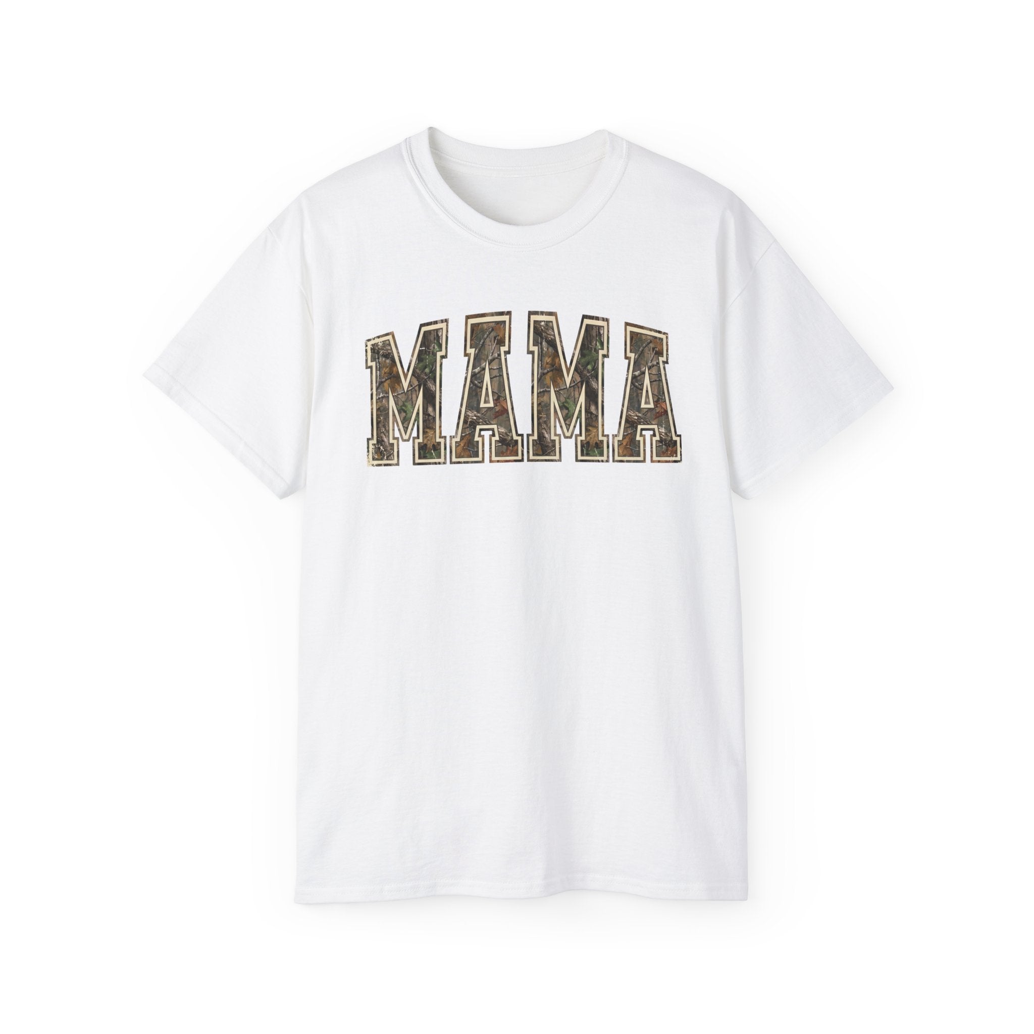 Mama Camo T-Shirt — Rustic Camouflage 'MAMA' Tee for Moms, Mother's Day Gift