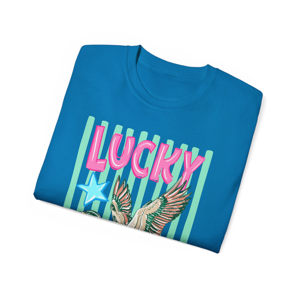 Lucky Mallard Graphic Tee — Retro Duck Design