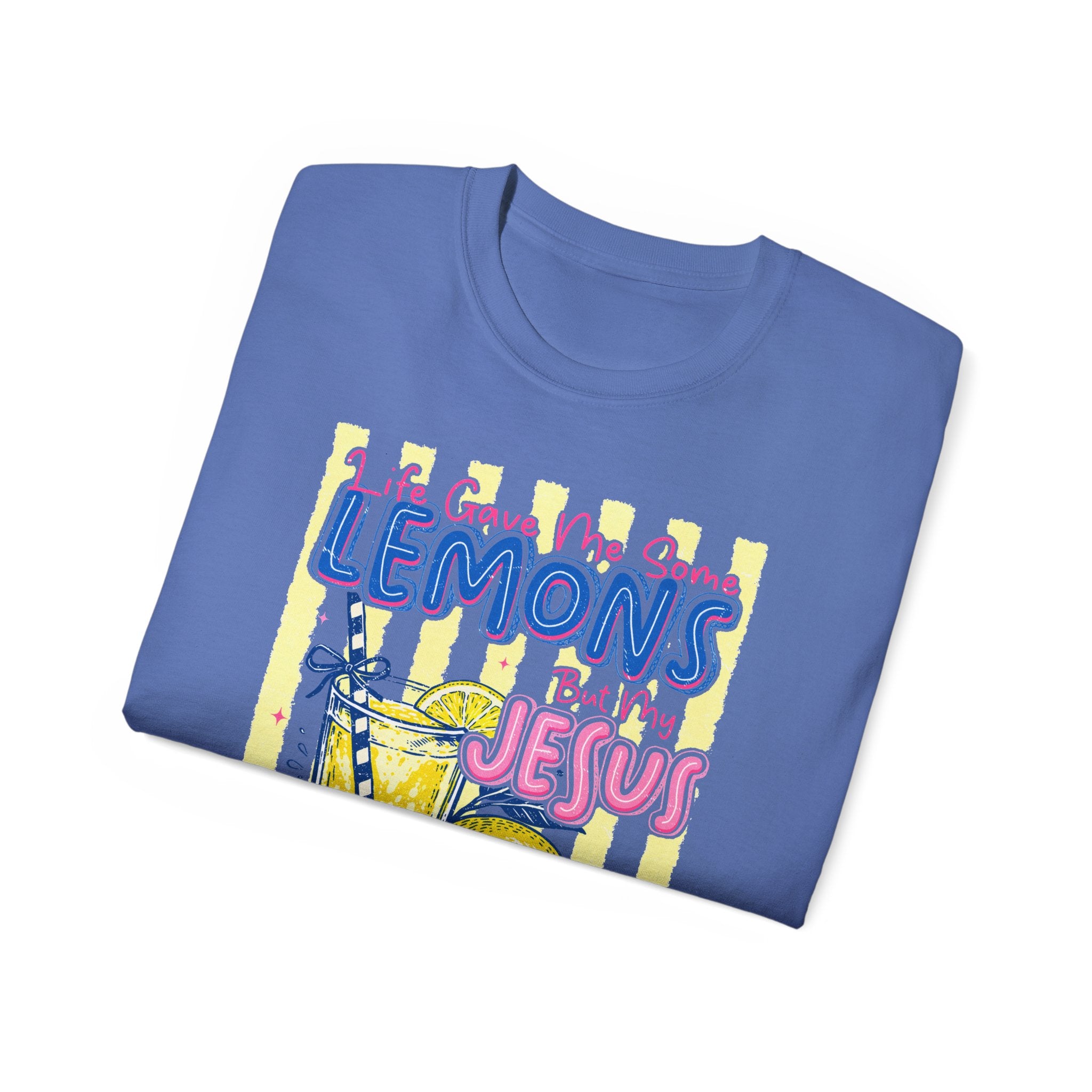 Lemons into Lemonade Christian Tee — "He Turned My Lemons Into Lemonade" Graphic T-Shirt